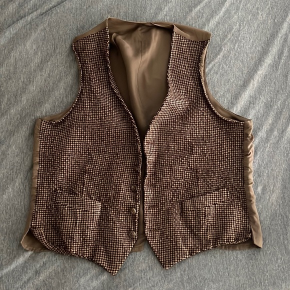 Men's Ralph Lauren brown medium tweed Vest